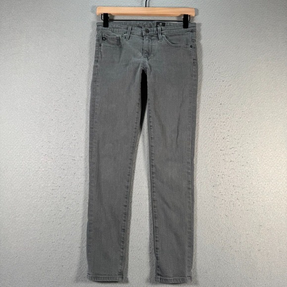AG Adriano‎ Goldschmied Jeans Womens 26R Gray Skinny Stretch Comfort Solid USA - Picture 1 of 13